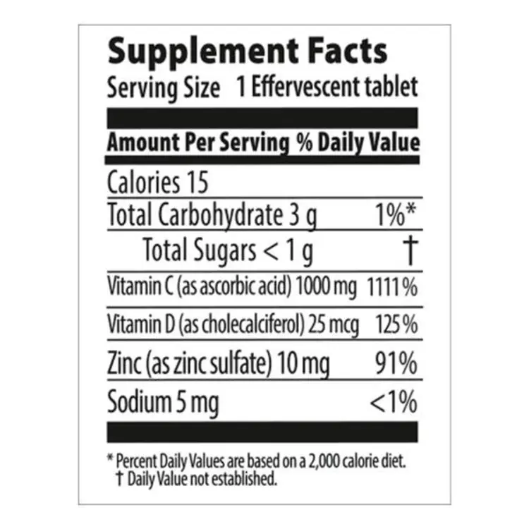 Nutriplus Vitamin C Effervescent Tablets
